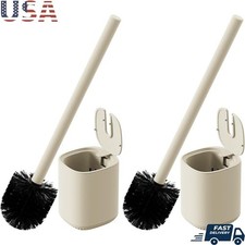 Automatic Toilet Brush Holder Stainless Steel Self-Closing Lid Hygienic Design