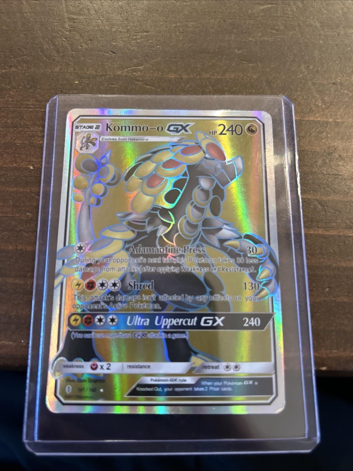 Kommo-o GX (Full Art) 141/145 Sm-Guardians Rising Holo