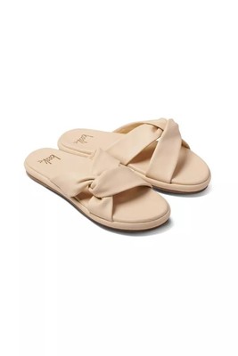 New Women's BEEK Macadamia Piculet Leather Slide Sandals Size 10