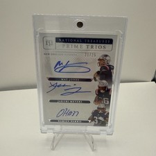 2021 National Treasures Prime Trios /25 Damien Harris Jakobi Meyers Mac Jones R6