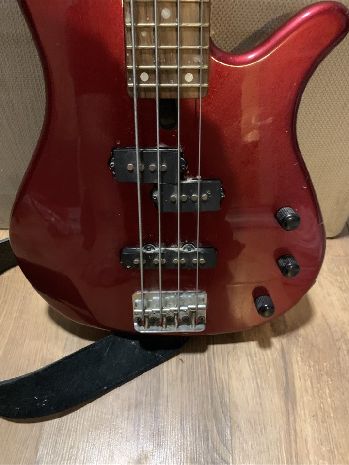 Yamaha RBX170 4 string Electric Bass Guitar In A Metallic Red Finish ...
