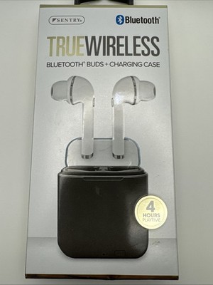 Sentry True Wireless Bluetooth Ear Buds White & Charging Case Black BT969C