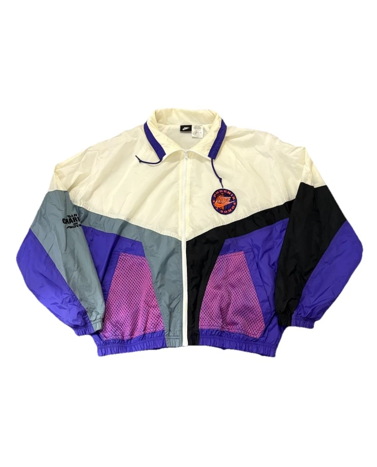 Jaqueta corta-vento vintage anos 90 Nike Charles Barkley Sir Charles tamanho M - Imagem 2 de 4