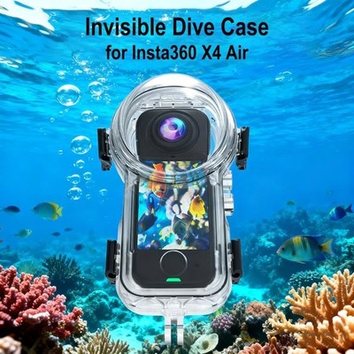 Insta360 X4 Air Invisible Dive Case 50M Waterproof Housing w/ Bracket Heavy Duty