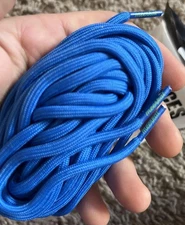 Meerkat light weight Snowboard Boot Laces pair 99” Round Blue Softer Flex 2.7/10