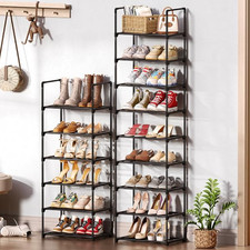 Shoe Rack Storage Cabinet Tall Small Expandable Adjustable Shelf 3 6 9 Tier