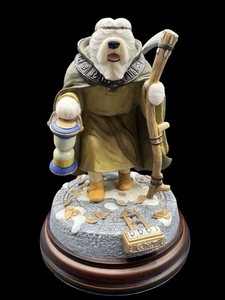 Doggie People Old Father Time Sheepdog Figurine Robert Harrop Statue Grim Reaper