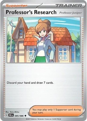 Professor's Research Reverse Holo Uncommon SV: Black Bolt 085/086 NM