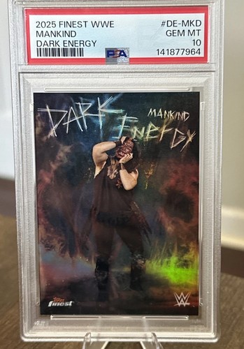 2015 Topps Finest WWE MANKIND DARK ENERGY CASE HIT PSA 10 💎 DE-MKD Mick Foley