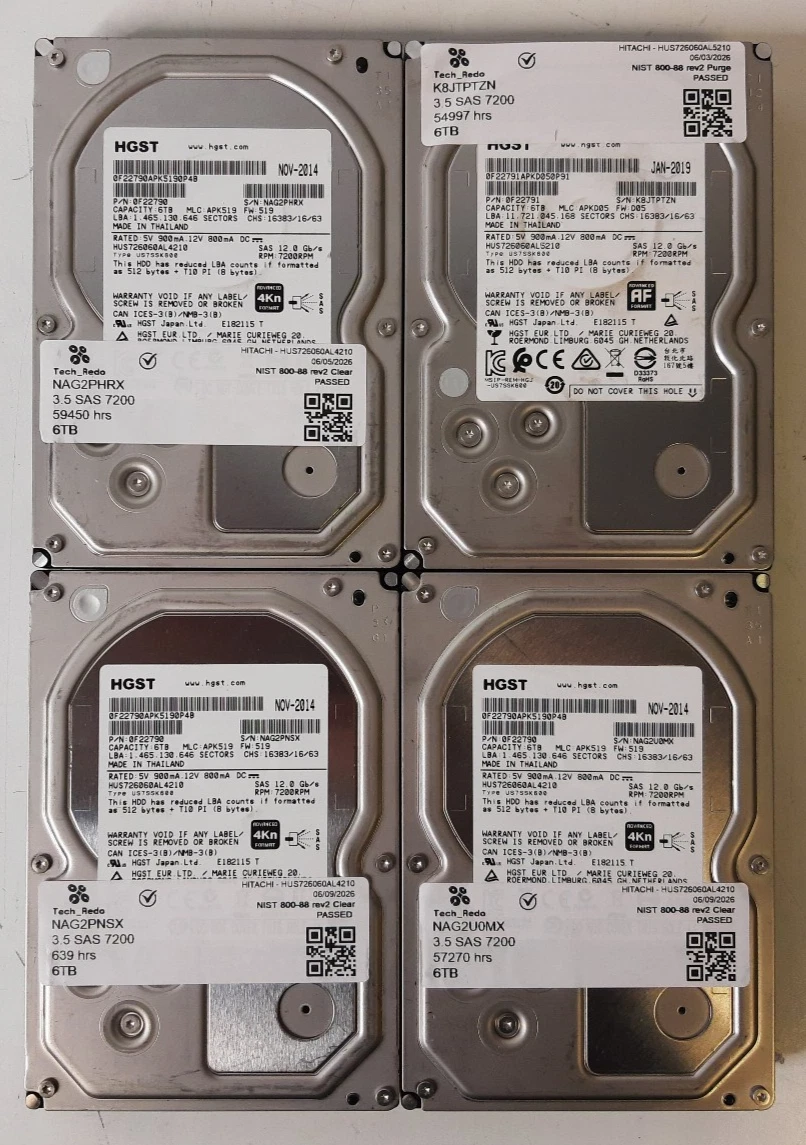 HGST Internal Hard Disk Drives 6 TB Storage Capacity for sale | eBay