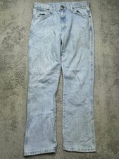 Vintage Wrangler Jeans Mens 32x30 Light Blue Cowboy Cut Straight Leg 13MWZGH
