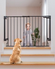29.2-43" Wide Baby Gate for Stairs, Mom's Choice Awards Winner-Self Closing...