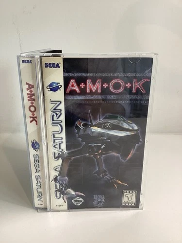 AMOK Sega Saturn CIB Complete w/ Reg Card TESTED