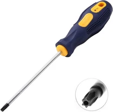 Utoolmart Torx Screwdriver, T20 Security Magnetic Star Black, Copper Tone 