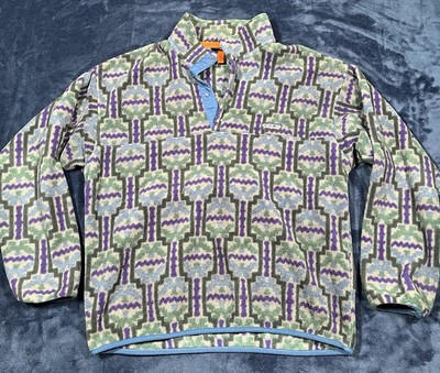 Vintage 90s Patagonia Synchilla Snap T Fleece Sweater Size L Made