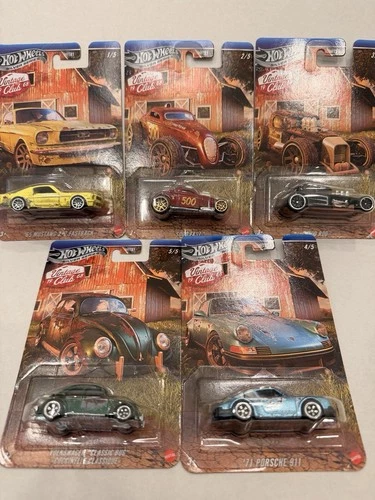 NEW Hot Wheels VINTAGE RACING CLUB 2024 Mix 2 - 5 Pack Set Die-Cast 1:64 Scale
