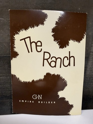 #ad #ad 1950s EMPIRE BUILDER RAILWAY Train Dining THE RANCH GREAT NORTHERN Railroad Menu $48.00