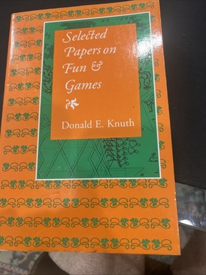 Selected Papers on Fun and Games (CSLI - Lecture Notes), Knuth 978157586 PB+=