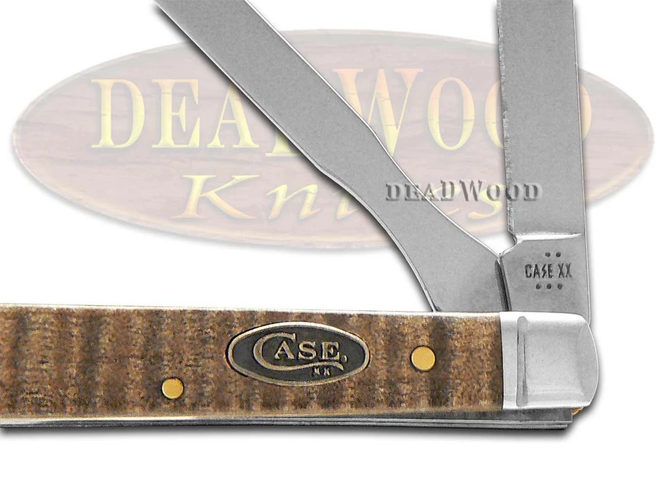 Cuchillo de Bolsillo Case xx Cuchillos Baby Doc Natural Madera de Arce Rizado 11423 Acero Inoxidable Foto 2 de 4