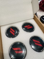 Floating Led Mopar Center Cap Set - Dodge Challenger 300 Charger Hellcat Red