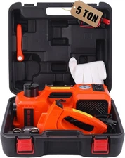 ROGTZ Electric Hydraulic Car Jack Kit with Impact Wrench and Tire Inflator Pump,