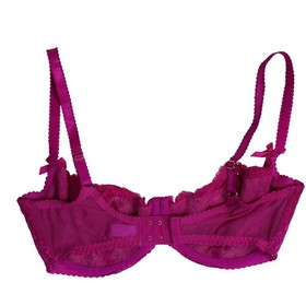 L'Agent Agent Provocateur Lace Balconette Bra Womens US 36E Pink Underwire Bows