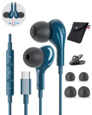 USB Headphones for iPhone 15 Plus 16 17 Max Samsung Galaxy Headphones S24 S23...