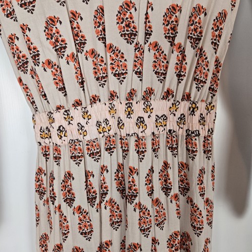 Maxi abito Raga Blooming Trails piccolo boho floreale paisley spacco davanti western - Foto 13 di 17