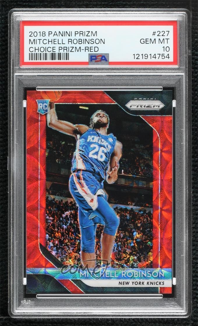 2018 Panini Prizm Choice Red 56/88 Mitchell Robinson PSA 10 GEM MT Rookie RC 8d9