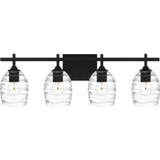 Quoizel LCY8629 Lucy 4 Light 29"W Vanity Light - Black