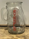 Vintage 50s EVENFLO Baby Formula Measuring Pitcher 4 Cup 32oz Glass Red Letters