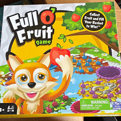 Spin Master Games Full Fruit Children's Board Game, 2-4 Players, Ages 3+, Fruit