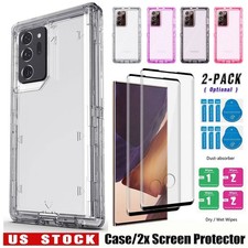 For Samsung Note20 Ultra Note 10 Plus Note 9 Clear Case Cover / Screen Protector