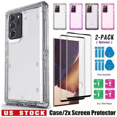 For Samsung Note20 Ultra Note 10 Plus Note 9 Clear Case Cover / Screen Protector