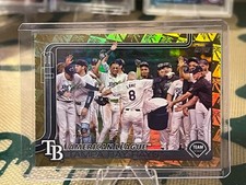 2025 Topps series 2 team card Rays spring trainig gold #d 45/50