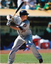 MATT DOMINGUEZ   HOUSTON ASTROS   ACTION SIGNED 8x10
