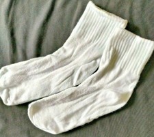 Unisex Kids or Adults Socks, White Classic