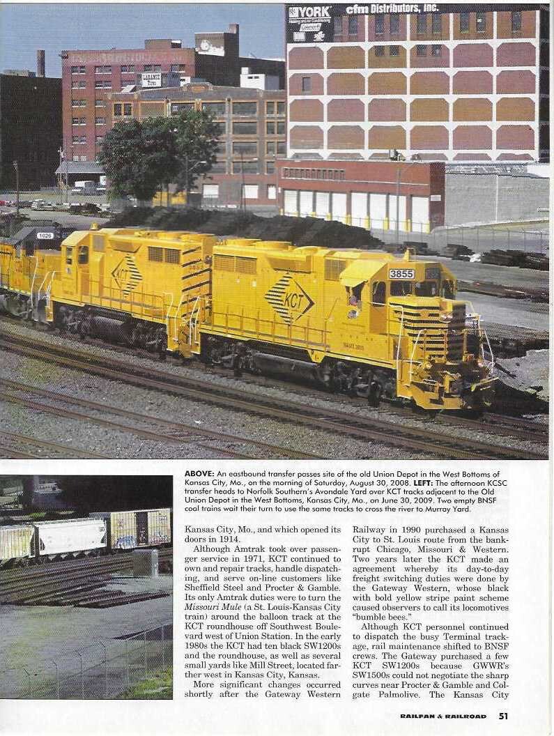 Railfan & Railroad Jan. 2011 Unit Trains Coal Oil Watco Kansas City Donald Duke