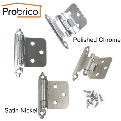 Probrico Kitchen Cabinet Flush Hinges Self Closing Door Hinges