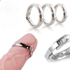 Stainless Steel Ring Peni Stretcher Metal Ball Peni Delay Men Restrain Device 