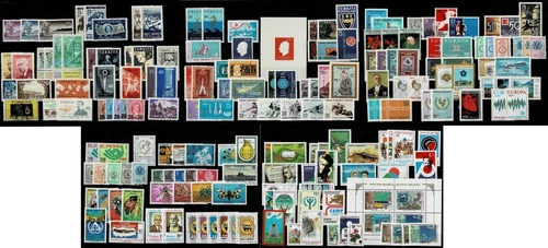 Turkey 1947-1994, 82 full series of Turkish stamps, isfila cv $108, mnh