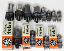 VTG GE General Electric Radio Amplifier Rectifier Electron Vacuum Tubes 12 Lot