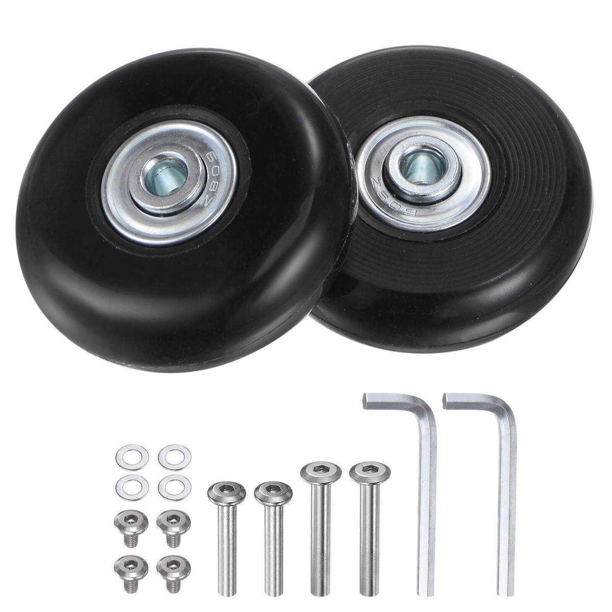 Replacement Luggage Wheels 54x18mm Suitcase Wheel Repair Kits