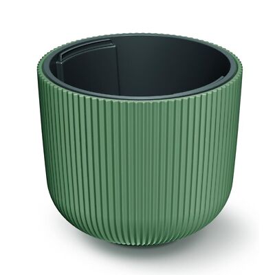 6x Übertopf Milly Rillen Pflanztöpfe Blumenkübel Kräutergefäß Garten Dekoration