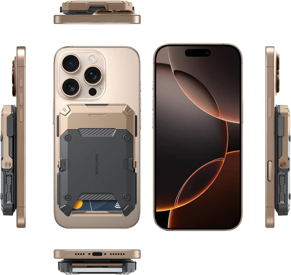 Soporte para tarjeta con soporte magnético para teléfono SUPCASE 3000G para iPhone 16/15/14/13/12 Foto 4 de 4