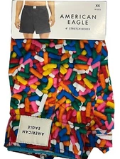 NWT AMERICAN EAGLE Stretch Boxer Sz XS-S-M-L-XL Multicolor Candy #70
