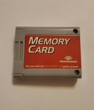 Memory Card Performance Brand for Nintendo 64 N64 Memory Pak Tested and Working 