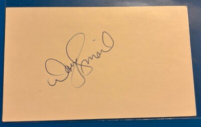 Doug Smail Hand Signed Auto Autograph Index Card Jets North Stars Nordiques Sens