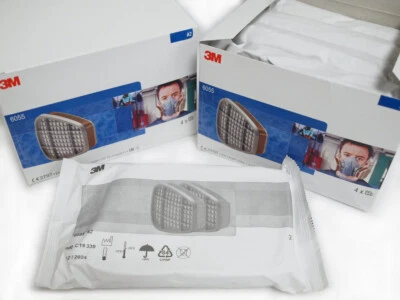 3M 6055 Filter A2 Maske Serie 6000 7000 7500 ***  1 Paar / 2 Stück *  MHD! - Bild 1 von 2