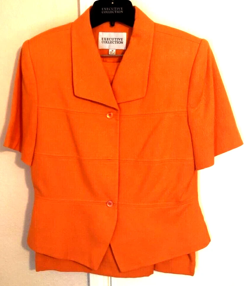 Orange short suit sale